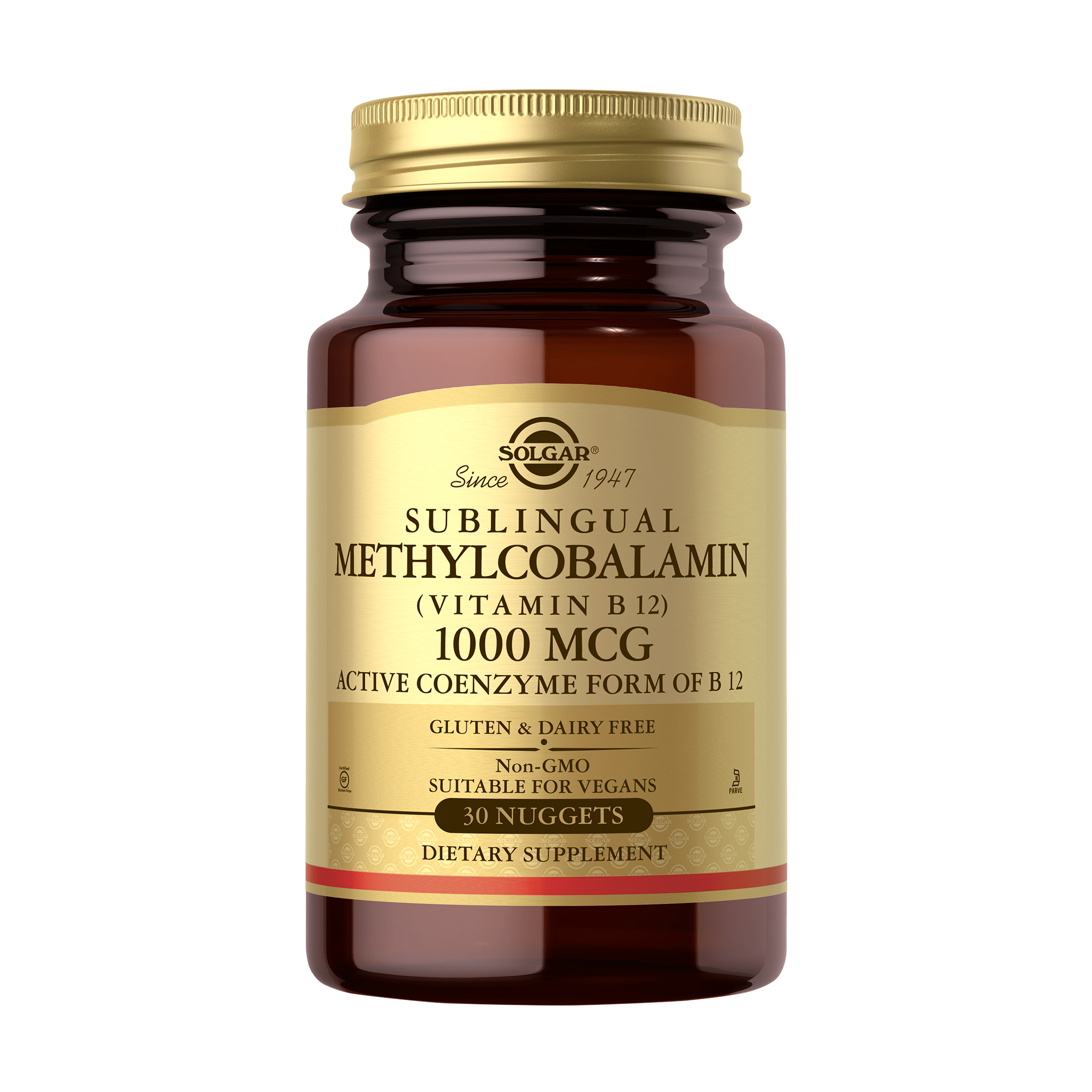 Метилкобаламін (Вітамін В12) Solgar Sublingual Methylcobalamin (Vitamin B12) 1000 мкг, 30 таблеток